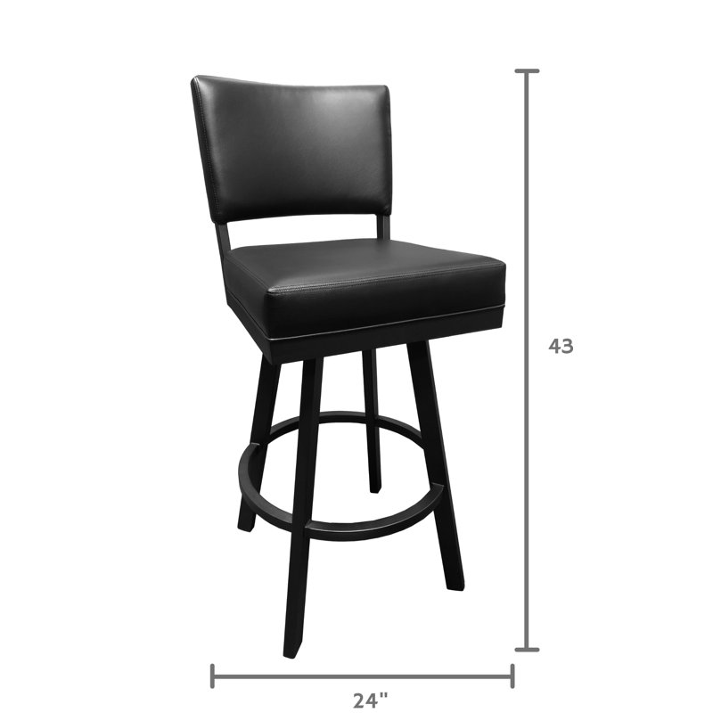 Latitude Run® Eptakomi Swivel Bar & Counter Stool & Reviews Wayfair